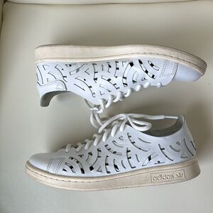 Adidas Stan Smith White Cutout Sneakers